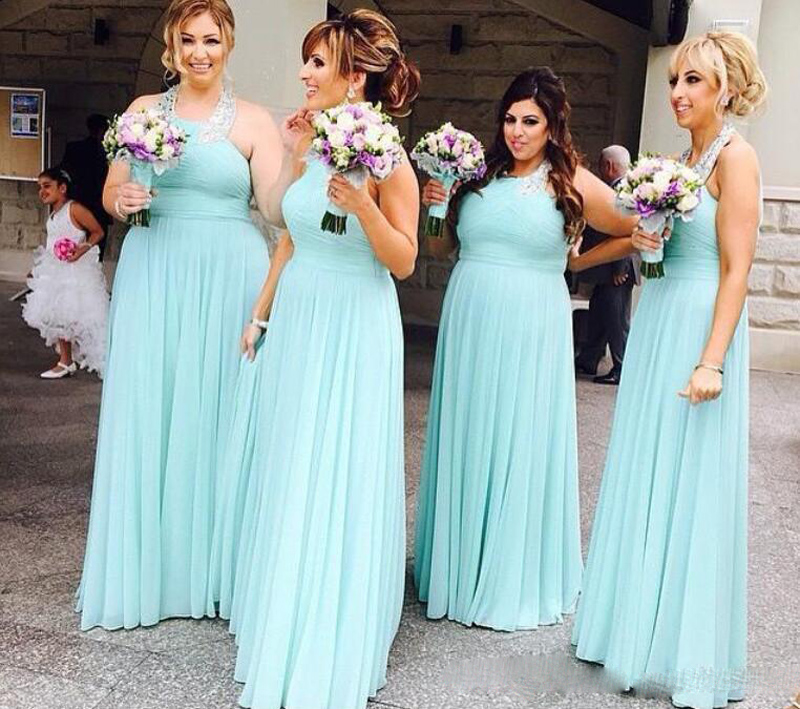 Mint Green Halter Neck Chiffon Bridesmaid Dresses Long Prom Dress Maid Of Honor Party Gowns For Wedding Cheap Guest Gowns
Mint Green Halter Neck Chiffon Bridesmaid Dresses Long Prom Dress Maid Of Honor Party Gowns For Wedding Cheap Guest Gowns
