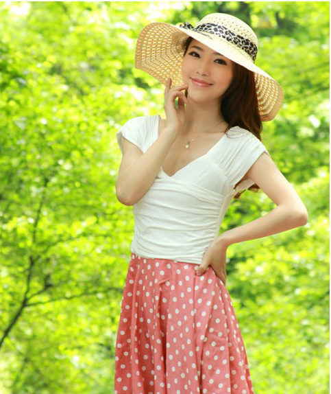 New Wide Brim Floppy Fold Sun Hat Summer Hats for Women Out Door Sun Protection Straw Hat Women Beach Hat M029