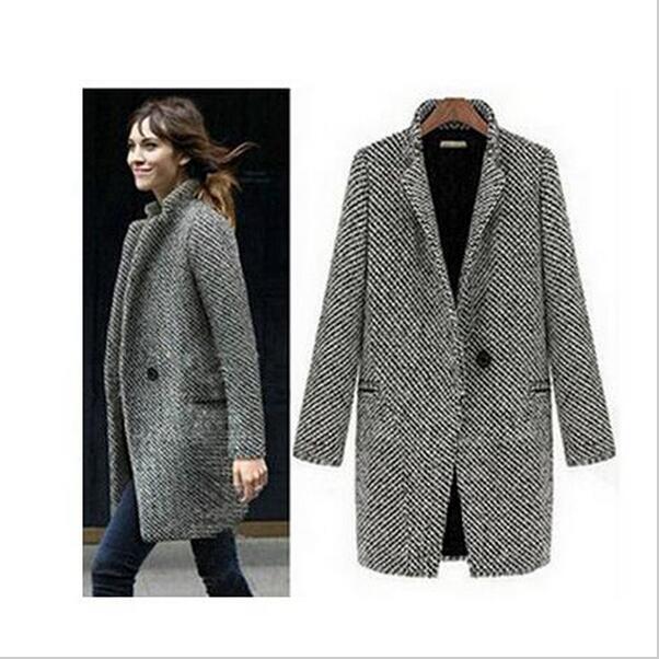 2019 Spring Autumn Women' Wool Coat New Fashion Long Woolen Coat Single Breasted Slim Type Female Autumn Winter Wool Coats, Gray
2019 Spring Autumn Women' Wool Coat New Fashion Long Woolen Coat Single Breasted Slim Type Female Autumn Winter Wool Coats, Gray