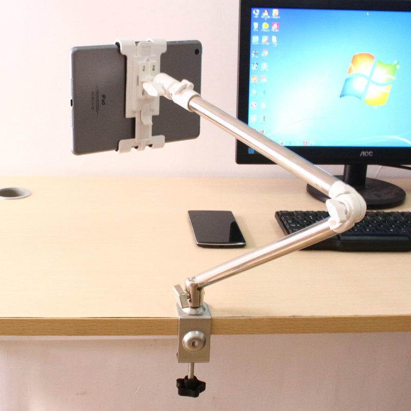 New Freeshipping 360 Rotating Flexible Arm Tablet PC Holder Mobile Phone Stand Lazy Bed Table Mount Bracket for iPad Air Mini