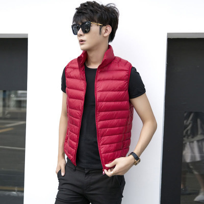 Fall- New Mens Winter Jackets Vest Duck Fluff White Duck Down Plus Size XXXXL Casual Men Down Vest Outdoor Parkas Hombre