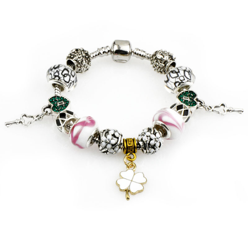 2017 European Crystal Charm Pandora Bracelets For Women With DIY Glass Beads Bracelets & Bangles Pulseras DIY Jewelry, White
2017 European Crystal Charm Pandora Bracelets For Women With DIY Glass Beads Bracelets & Bangles Pulseras DIY Jewelry, White