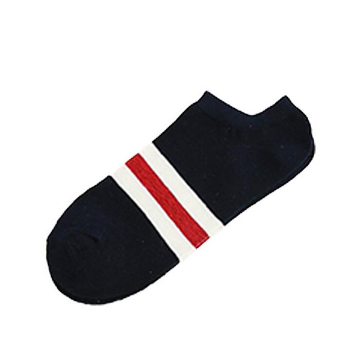 Newest arrival Spring and summer striped men's socks ultra-thin breathable low to help cotton stealth men sock NW022