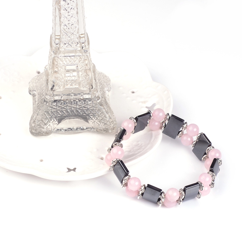 2017 Natural stone bracelet Double crystal bracelet with full pave crystal wrapped bracelets with full crystal