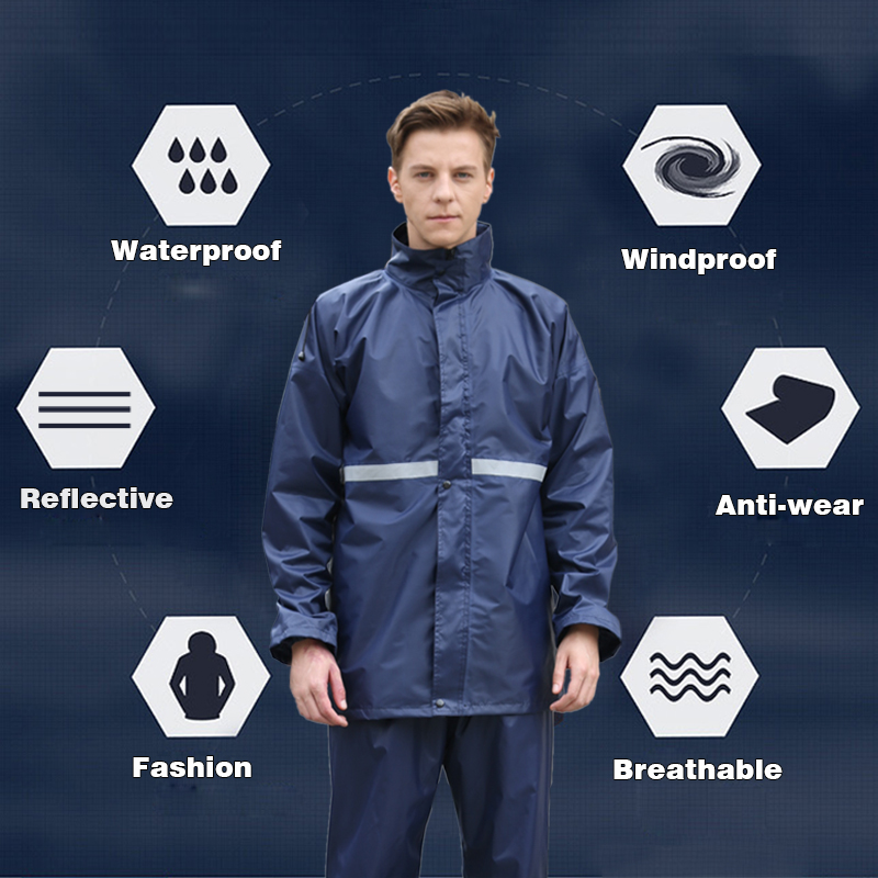 Rainfreem Impermeable Raincoat Women/Men Rainwear Single-layer Women Motorcycle Suits Waterproof Rain Gear Poncho