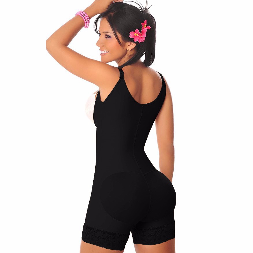 Lace Hem Full Bodyshaper Underbust Slimming Waist Trainer Shapewear Tummy Control Underwear Butt Lifter Latex Zipper Body Shaper for Women