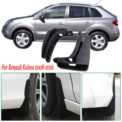 4x Front/Rear Car Mud Flaps Splash Guard Mudguard Mudflaps Car Fender For Renault Koleos 2008-2016