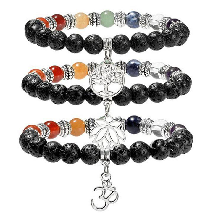 New 7 Chakra Lava-rock Bead Bracelet Tree of Life/Lotus Charm Bracelets Healing Balance Beads Natural Stone Yogo Jewelry Good Gift
New 7 Chakra Lava-rock Bead Bracelet Tree of Life/Lotus Charm Bracelets Healing Balance Beads Natural Stone Yogo Jewelry Good Gift