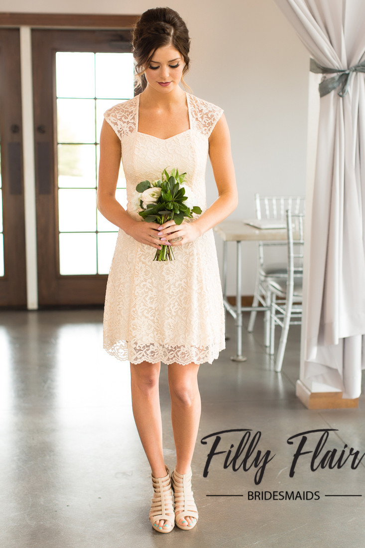Country Style Short Bridesmaid Dresses 2020 Sweetheart Open Back Lace Bridesmaid Gowns Wedding Guest Dresses More Color Custom Made