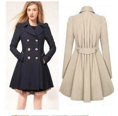 Plus Size Spring Autumn Fashion Women Trench Pleated A-Line Slim Coat Solid Turn-Down Collar Office Wear Ladies' Coats, Black
Plus Size Spring Autumn Fashion Women Trench Pleated A-Line Slim Coat Solid Turn-Down Collar Office Wear Ladies' Coats, Black