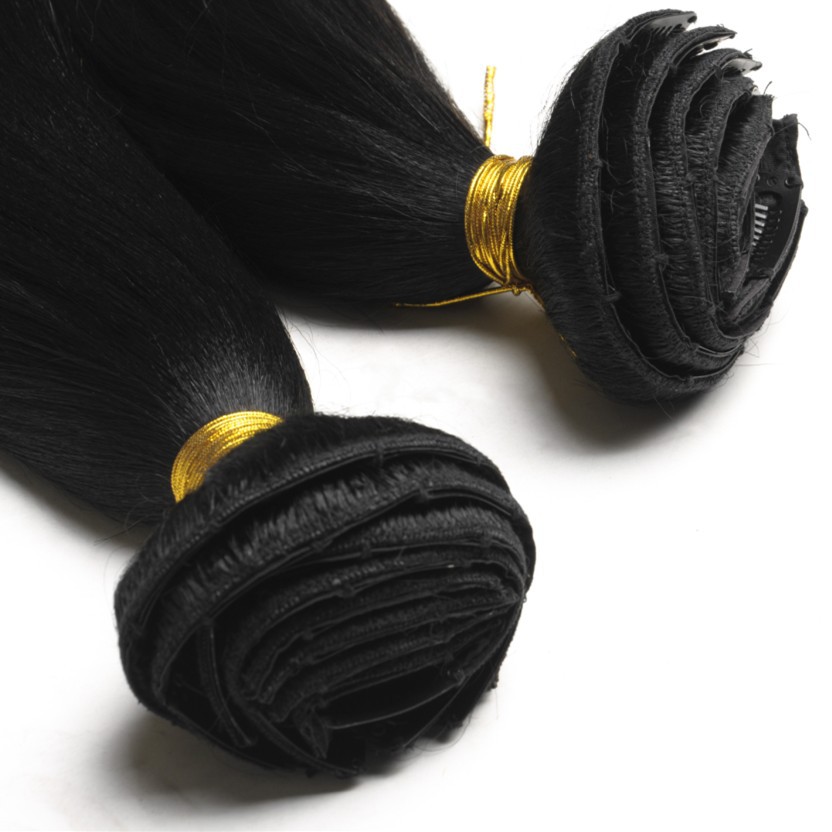 Wholesale Clip in Human Hair Extension 7A Brazilian Virgin Hair Afro Kinky Curly Clip in hair extension for black women