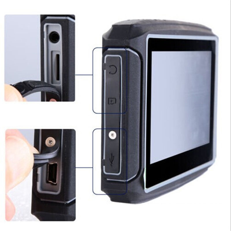 4.3 Inch Motorcycle GPS Navigation System IPX7 Waterproof Motor Navi Bulit in 8GB Maps SDRAM 256MB Support Bluetooth A2DP Headset