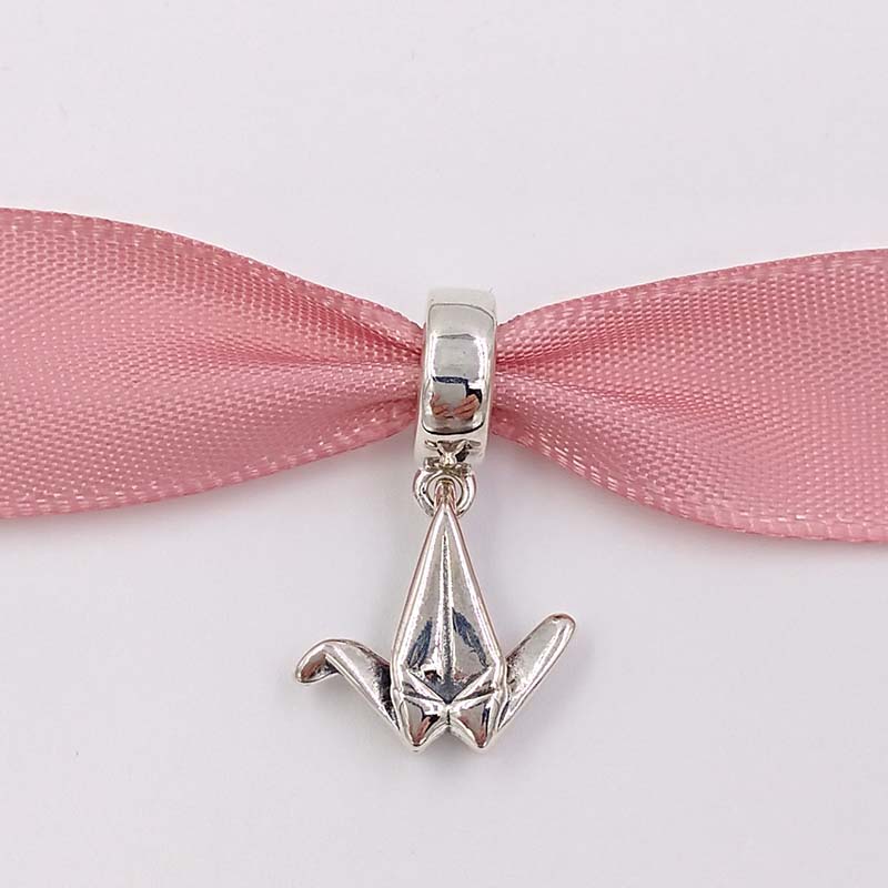 Authentic 925 Sterling Silver Beads Origami Crane Dangle Charms Fits European Pandora Style Jewelry Bracelets & Necklace 791953
Authentic 925 Sterling Silver Beads Origami Crane Dangle Charms Fits European Pandora Style Jewelry Bracelets & Necklace 791953