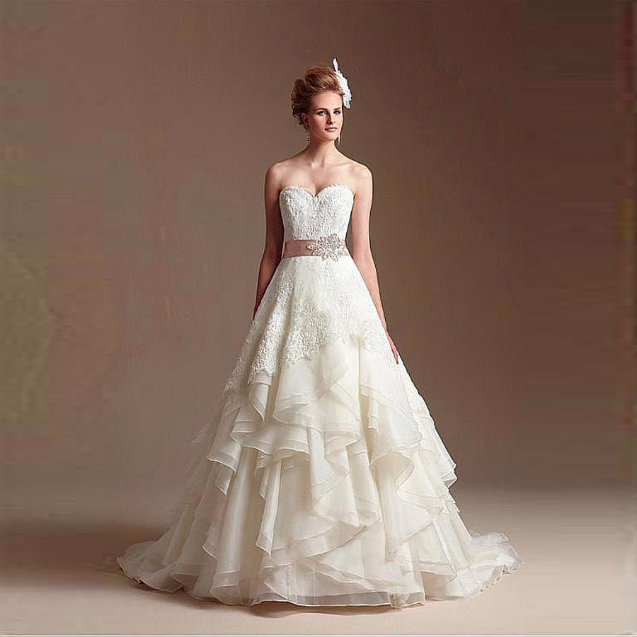 Gorgeous Organza Satin A-line Sweetheart Neckline Beading Detachable Champagne Sash Wedding Dress Ruffled Organza Bridal Gowns, Same as image
Gorgeous Organza Satin A-line Sweetheart Neckline Beading Detachable Champagne Sash Wedding Dress Ruffled Organza Bridal Gowns, Same as image