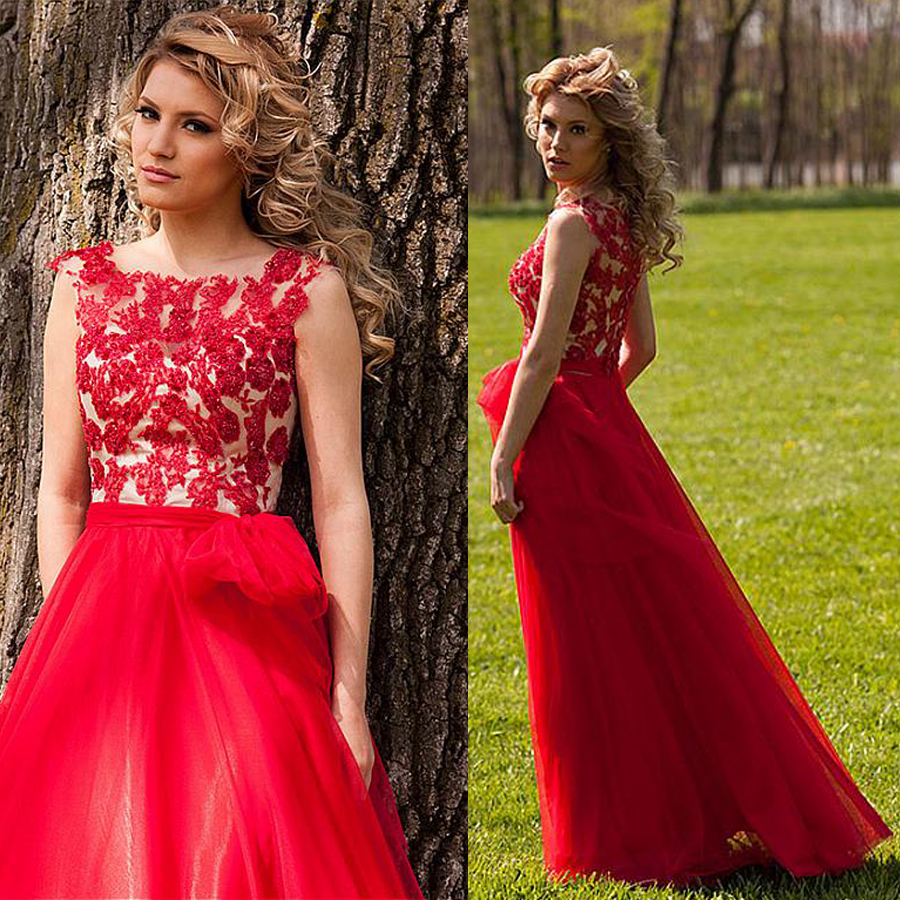 Bateau Neckline A-line Prom Dresses With Lace Appliques Red 30D Chiffon Long Evening Dress vestidos longos para formatura, Water melon
Bateau Neckline A-line Prom Dresses With Lace Appliques Red 30D Chiffon Long Evening Dress vestidos longos para formatura, Water melon