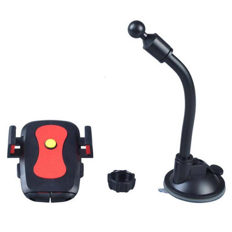 Update Universal Car Windshield Mount Holder 360 Degree Rotation Long Hose Sucker Automatic Lock Cell Phone GPS Holders Bracket Stands