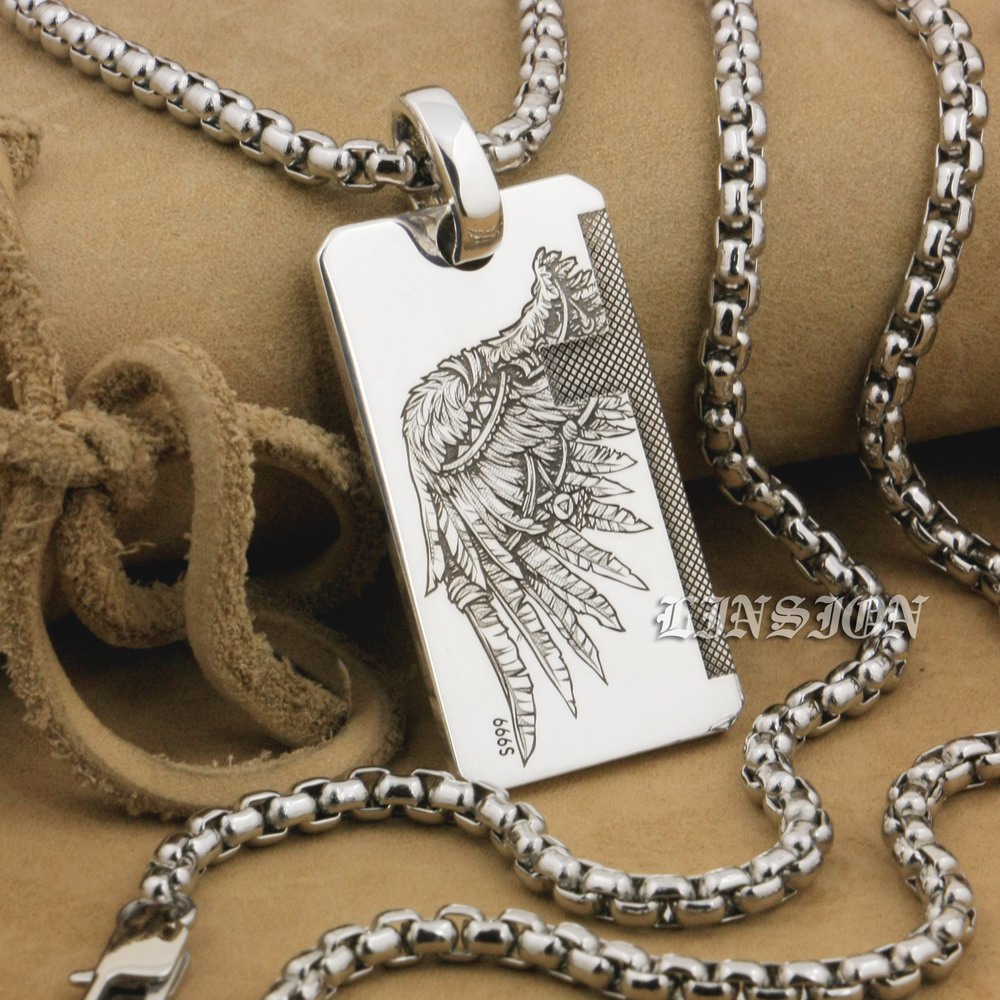 LINSION Handmade Solid 999 Silver Angel Wing Devil Wing 2 Sides Charms Pendant 9X021 Steel Necklace 24"
LINSION Handmade Solid 999 Silver Angel Wing Devil Wing 2 Sides Charms Pendant 9X021 Steel Necklace 24"