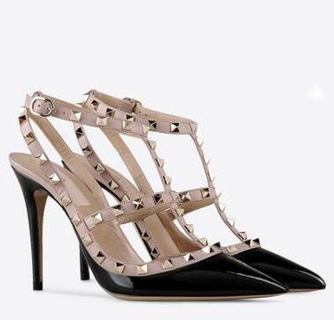 2017 Women valentine T-strap across instep wedding Sandals Nude Fashion Ankle Straps Rivets Shoes Sexy High Heels Bridal valen Shoes, Black
2017 Women valentine T-strap across instep wedding Sandals Nude Fashion Ankle Straps Rivets Shoes Sexy High Heels Bridal valen Shoes, Black