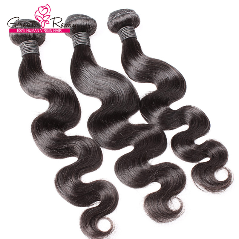 

3pcs lot 834 inch human hair weave dyeable natural color wavy indian hair body wave hair weaves greatremy hairextensions