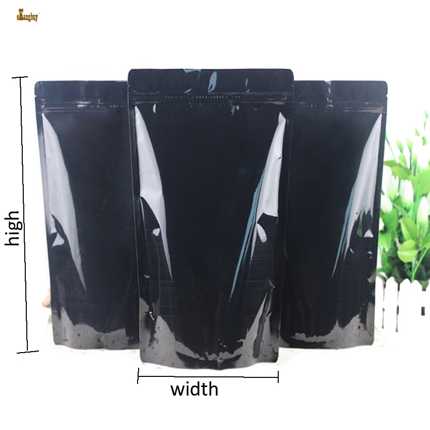 2018 Limited Gift Bags 50pcs/lot 5 Sizes of Black Glossy Aluminum Foil Stand Up Zip Lock Bag Food Packaging Zipper Pouch Seal Retail Package
2018 Limited Gift Bags 50pcs/lot 5 Sizes of Black Glossy Aluminum Foil Stand Up Zip Lock Bag Food Packaging Zipper Pouch Seal Retail Package