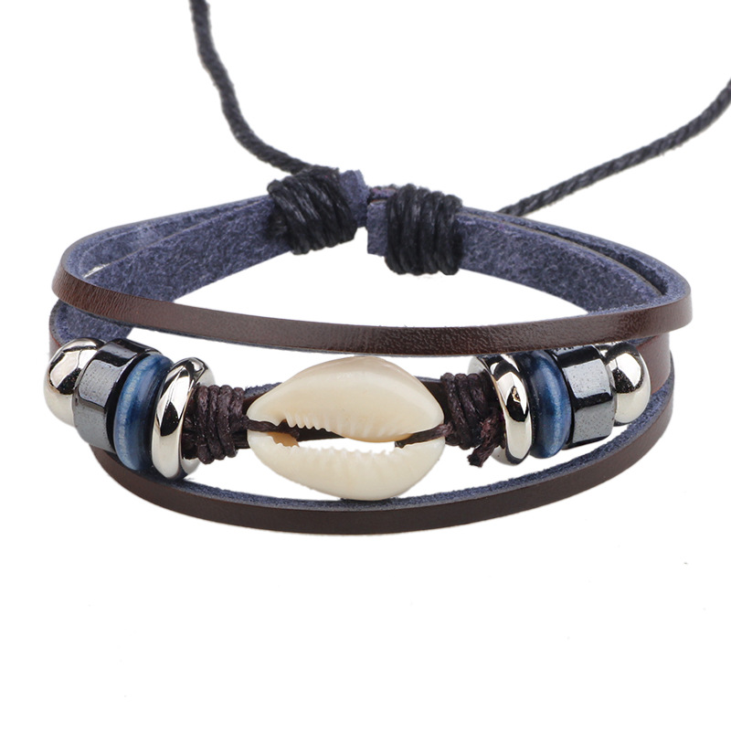 Wholesale-ER Female Charm Cowrie Shell Bracelet Simple Tribal Leather Bracelets for Women Handmade Boho Beach Jewelry LB089
Wholesale-ER Female Charm Cowrie Shell Bracelet Simple Tribal Leather Bracelets for Women Handmade Boho Beach Jewelry LB089