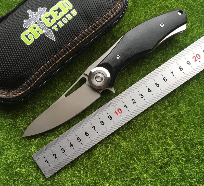Green thorn made Dark Flipper tactics folding knife D2 titanium blade G10 handle outdoor survival knife hunting camping EDC tool
Green thorn made Dark Flipper tactics folding knife D2 titanium blade G10 handle outdoor survival knife hunting camping EDC tool