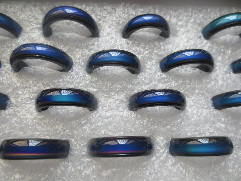 2018 fashion new design hematite vintage mood rings and wedding rings for men and women hot sale ring-for girl wholesale