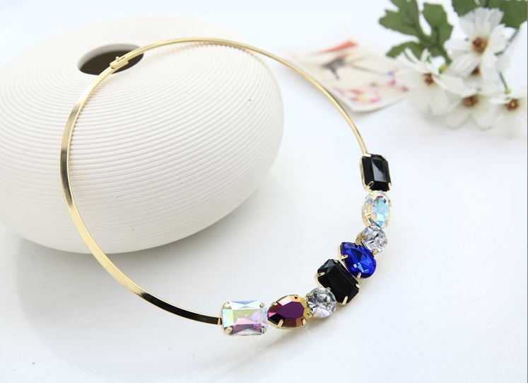 YFJEWE New hot fashion jewelry 7 colour crystal character charm collar necklace for women ladies for party #N012, Black
YFJEWE New hot fashion jewelry 7 colour crystal character charm collar necklace for women ladies for party #N012, Black