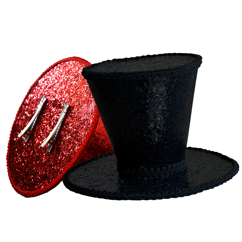 Burlesque Gothic Glitter Mini Top Hat Pure Color Tilt Party Church Millinery Base Hair Clips A150, Black
Burlesque Gothic Glitter Mini Top Hat Pure Color Tilt Party Church Millinery Base Hair Clips A150, Black
