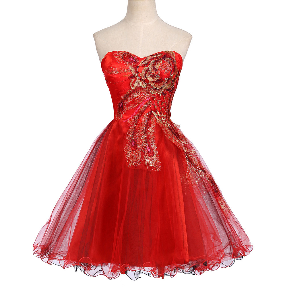 new off the shoulder organza short prom homecoming dress lace appliques graduation gown cocktail party gown qc367