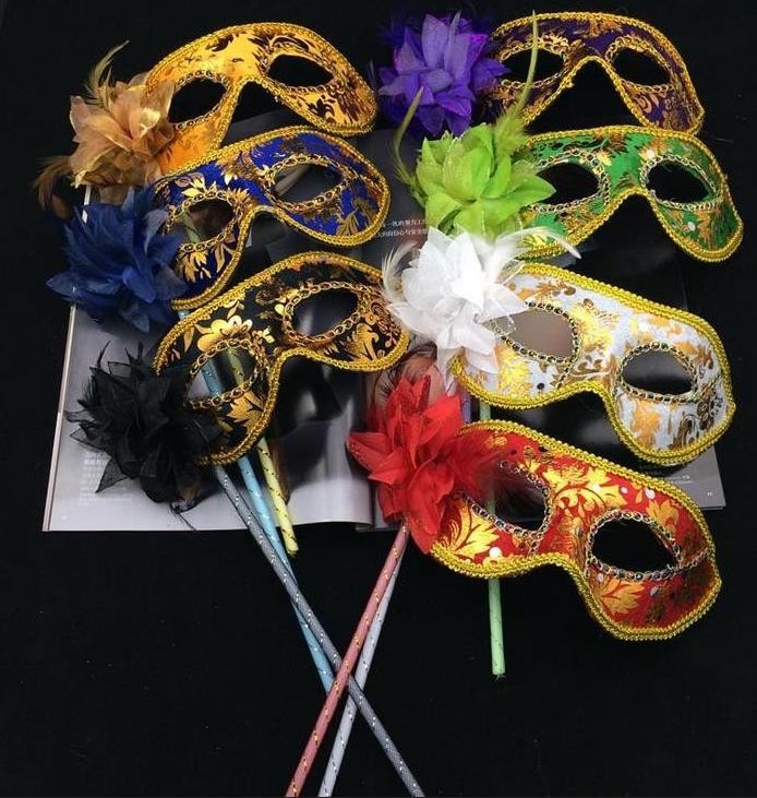Venetian masquerade music ball mask on stick Mardi Gras Costume eyemask printing Halloween Carnival Hand Held Stick party Mask
Venetian masquerade music ball mask on stick Mardi Gras Costume eyemask printing Halloween Carnival Hand Held Stick party Mask