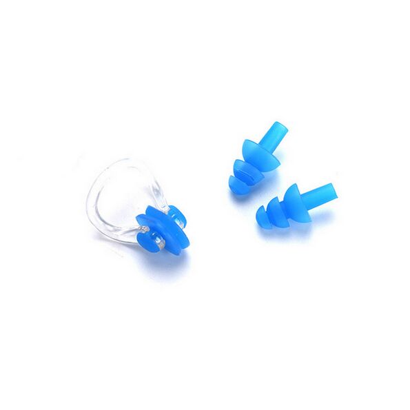 Silicone Ear Plugs Diving Swimming Earplug Nose Clip Waterproof Swim Pool Accessories with Box Case Anti-Noise Ear Plug Ear Protector