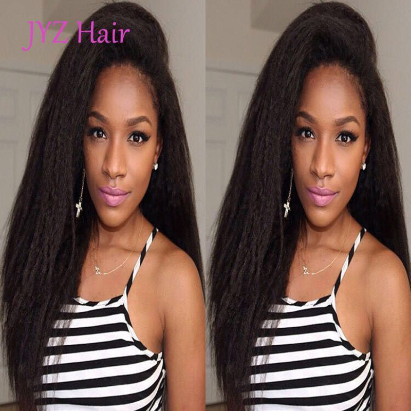 Peruvian Virgin Full Lace Cheap wigs Indian Malaysian Peruvian Kinky Straight Human Hair Lace Front Wigs With Baby Hair Free Drop Shipping