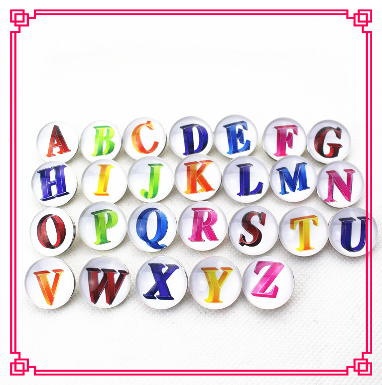 Hot selling 26pcs/lot Mix A-Z letters snap buttons DIY 18mm Snap Necklace Bracelet&Bangles DIY Snap Jewelry Charms
Hot selling 26pcs/lot Mix A-Z letters snap buttons DIY 18mm Snap Necklace Bracelet&Bangles DIY Snap Jewelry Charms