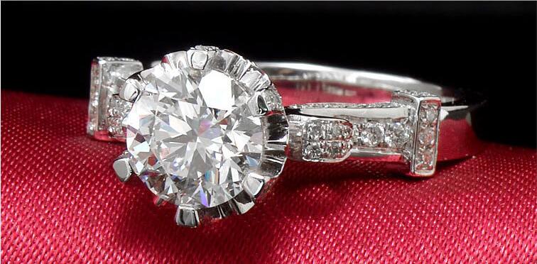 Size5-11 New Arrival Fashion Jewelry 925 Sterling Silver Round Cut White Topaz CZ Diamond Wedding Engagement Women Crown Ring For Lover Gift
