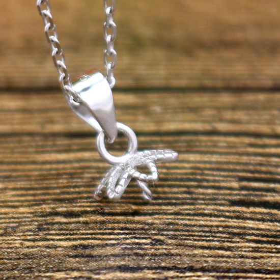 Sterling Silver 925 Plated White Gold 8-12mm Pearl or Round Bead Semi Mount Pendant clasp without necklace