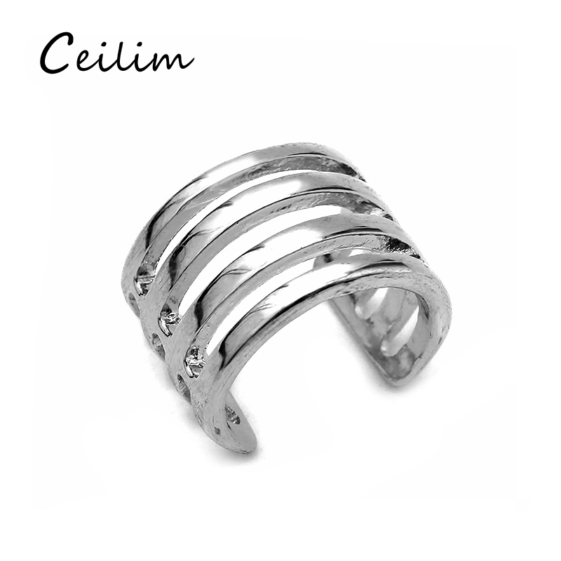 Zinc Alloy Punk Style Geometry Personalized Gold & Silver Punk Ring Hollow Opened Statement Vintage Finger Ring For Women 2017 Fashion
Zinc Alloy Punk Style Geometry Personalized Gold & Silver Punk Ring Hollow Opened Statement Vintage Finger Ring For Women 2017 Fashion
