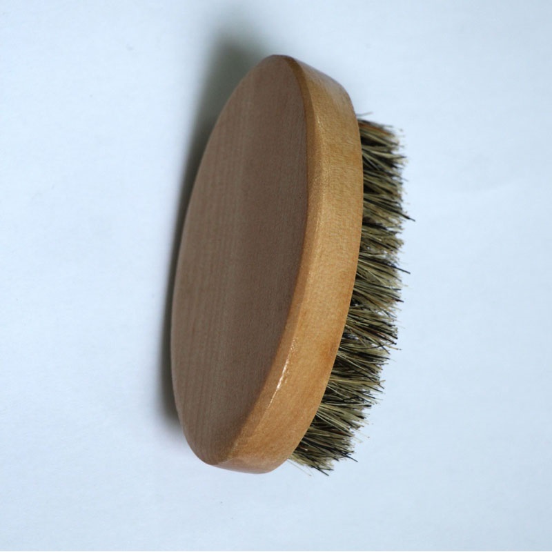 Beard Brush For Men Bamboo brush Boar Bristles Face Massage men shaving brushes Comb Beards and Mustache ZA2023