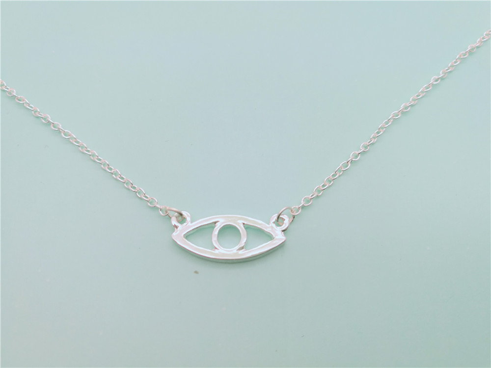 30PCS- B050 Line Turkish Evil Eye Bracelet Pendant Hollow Out Open Devil Eye Bracelet Simple Fortunate Eye Bracelets for Women