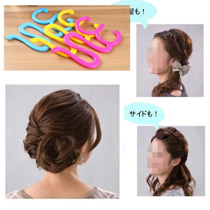 2pcs French Hair Braiding Tools Roller With Hook Magical Twist Styling Bun Maker #E791.