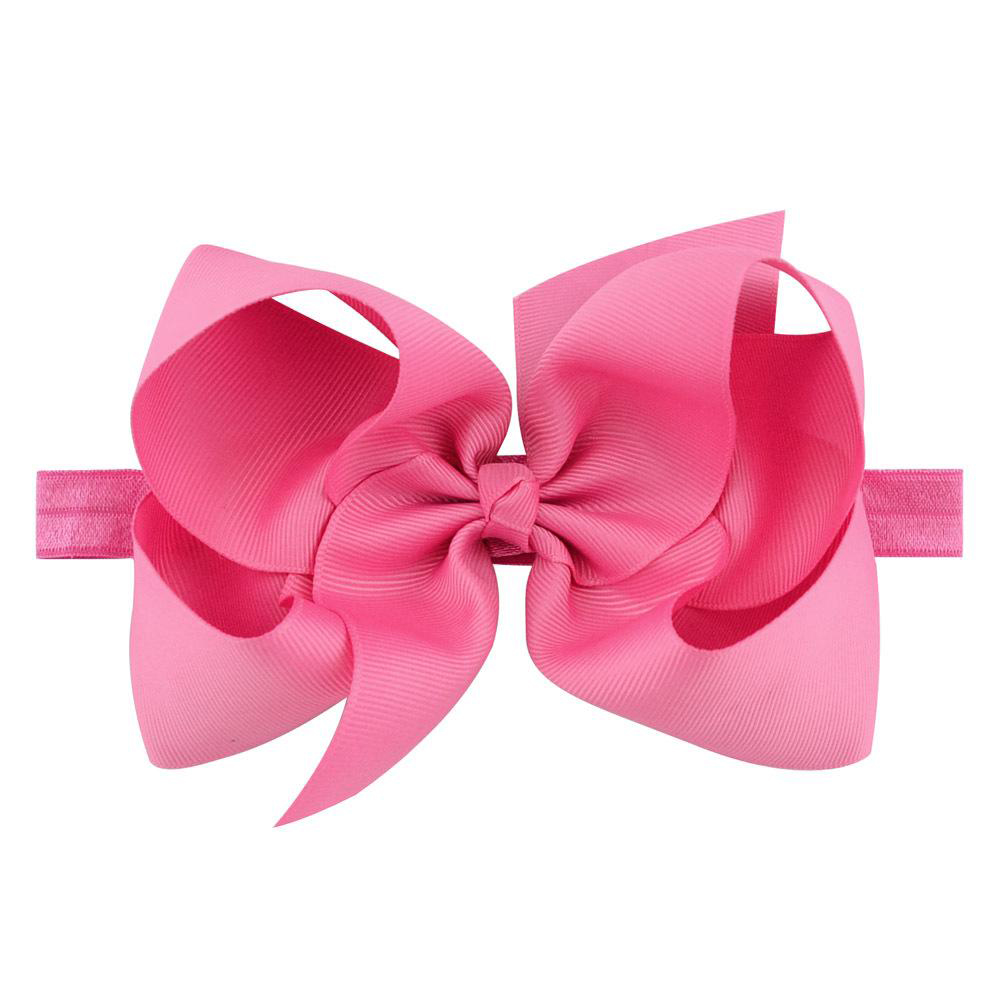 wholesale ribbon Baby Girls Big Bow Headbands 6 Inch Grosgrain Ribbon Boutique Bows Flowers Headband Infant Toddler Elastic Hairbands Hair Accessories