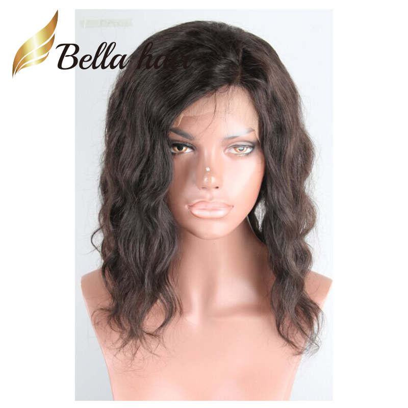 Natural Wave HD Transparent Lace Front Wig Natural Curl Wavy Virgin Human Full Lace Hair Wigs 130% 150% Density for Black Women Julienchina Bella Hair