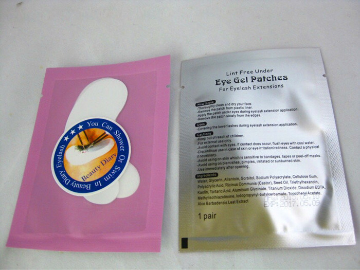 Wholesale 200pairs under eye pads the thinest lint free Eye Gel patches for eyelash extension from south korea Free shipping