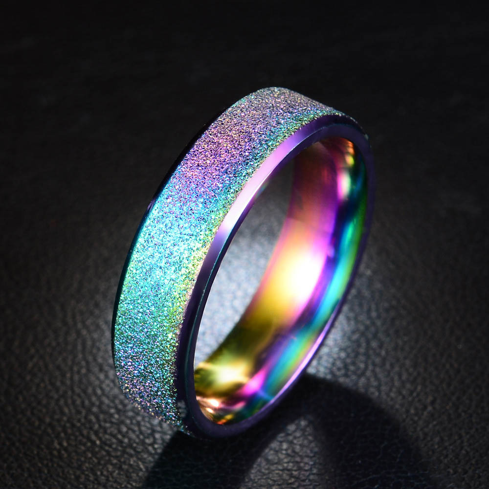 Korean stainless steel rings 6MM Wide Titanium steel frosted Personalized Couple Rings For women men Boys Girls Fashion Jewelry
Korean stainless steel rings 6MM Wide Titanium steel frosted Personalized Couple Rings For women men Boys Girls Fashion Jewelry