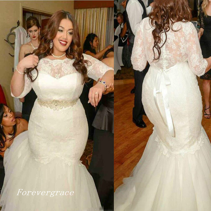 2019 Beautiful Mermaid Illusion Wedding Dress Vintage Long Button Back Bridal Gown Plus Size Custom Made, Black
2019 Beautiful Mermaid Illusion Wedding Dress Vintage Long Button Back Bridal Gown Plus Size Custom Made, Black