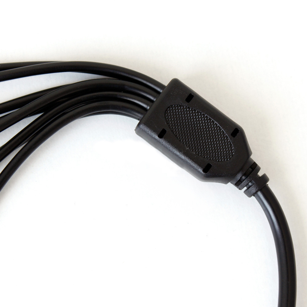 High Speed 8-Way 1 Female to 8 Male CCTV Power Splitter Cable Hub for Camera DVR Security Kit video cctv accessories