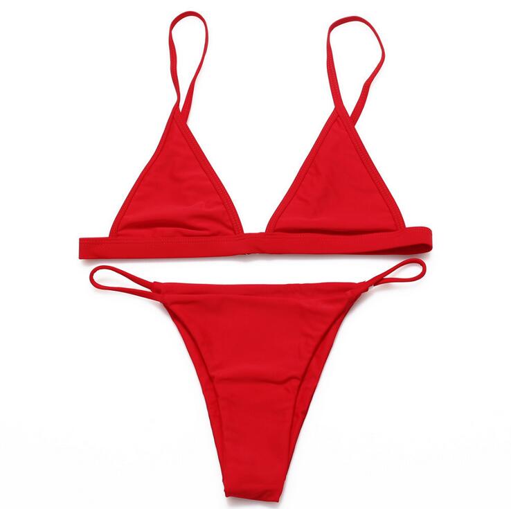Good A++ The newest Women's Swimwear solid color swimsuit split bikini suit NS021