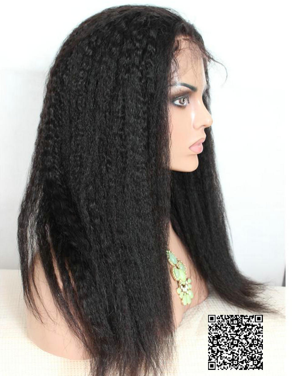 Italian Yaki Lace Front Human Hair Wigs For Black Women Brazilian remy Frontal Wig kinky straight 360 diva1