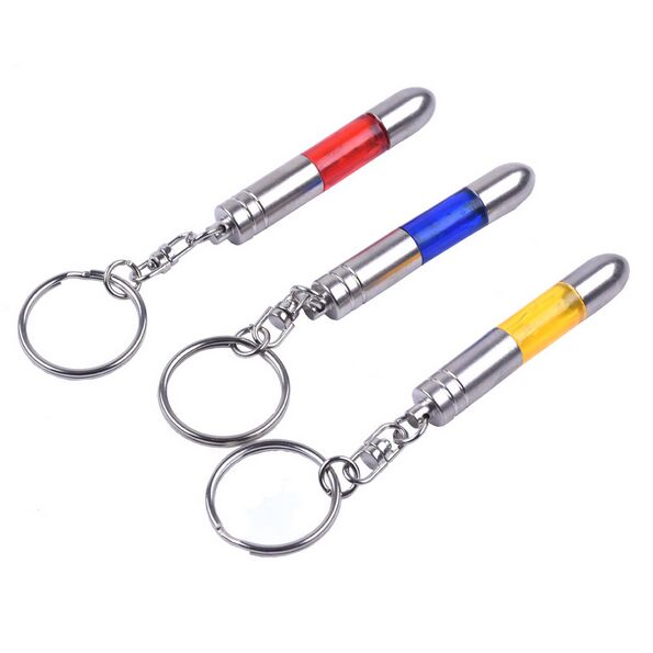 2pc Car Anti-static Keychain Body Static Eliminator Electrostatic Treasure Electrostatic Bullet Small Bullet Shaped Keychain Car Accessorie