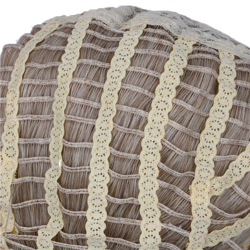 women blonde grey wigs cosplay fluffy synthetic hair natural fiber style ombre heat resistant harajuku wig